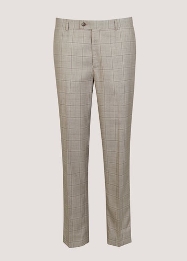 Taylor & Wright Hoffman Brown Tailored Fit Suit Trousers
