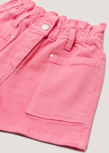 Girls Pink Denim Shorts (4-13yrs)