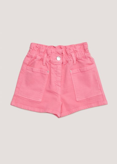 Girls Pink Denim Shorts (4-13yrs)