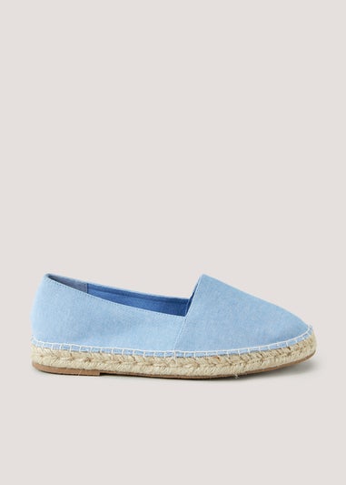 Blue Canvas Espadrilles