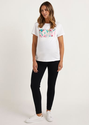 Maternity April Black Over Bump Skinny Jeans