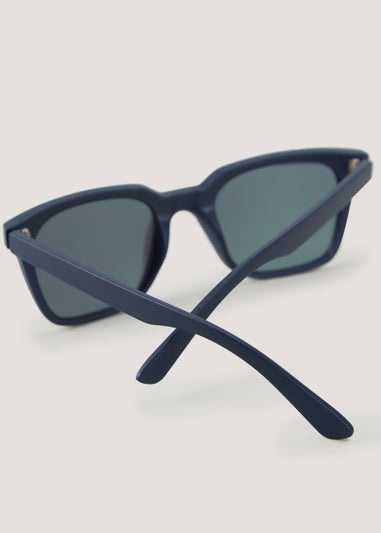 Navy Reflective Nomad Sunglasses