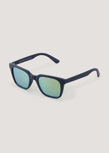 Navy Reflective Nomad Sunglasses