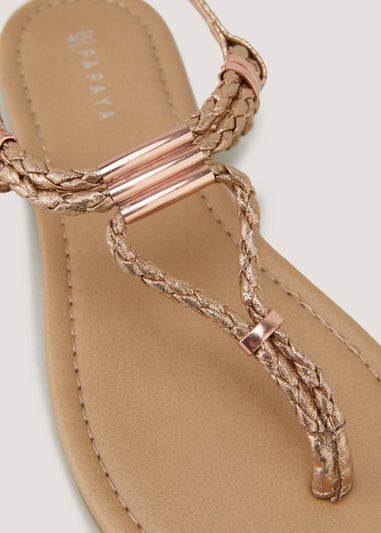 Gold toe cheap post sandals