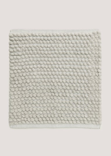 Grey Chunky Bobble Shower Mat (50cm x 50cm)