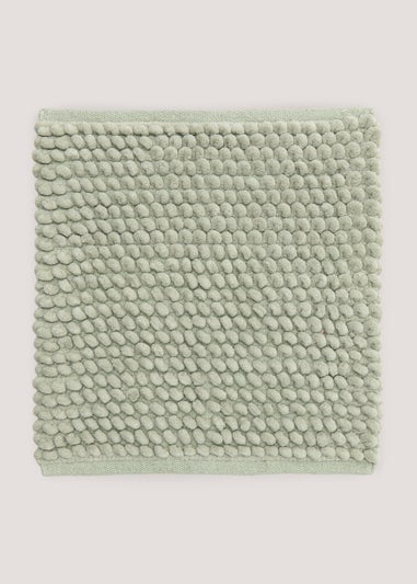 Sage Chunky Bobble Shower Mat (50cm x 50cm)