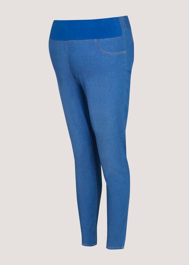 Maternity Rosie Bright Blue Under The Bump Jeggings