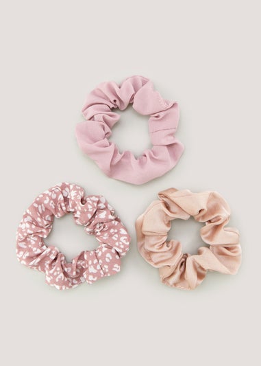 3 Pack Plain & Mark Making Scrunchies