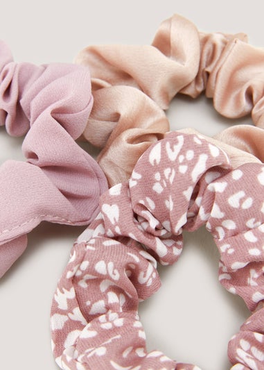 3 Pack Plain & Mark Making Scrunchies
