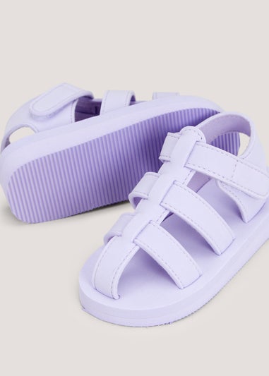 Girls Lilac EVA Caged Sandals (Younger 4-12)