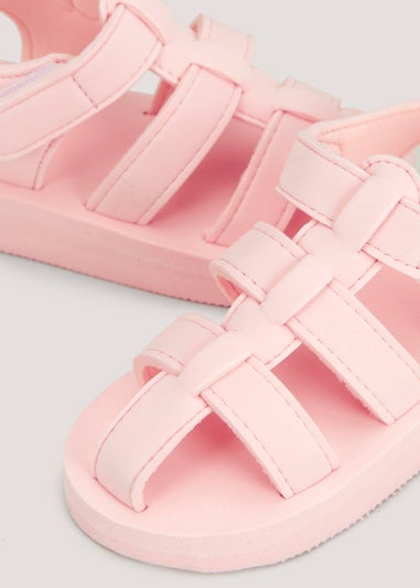 Girls Pink EVA Caged Sandals (Younger 4-12)