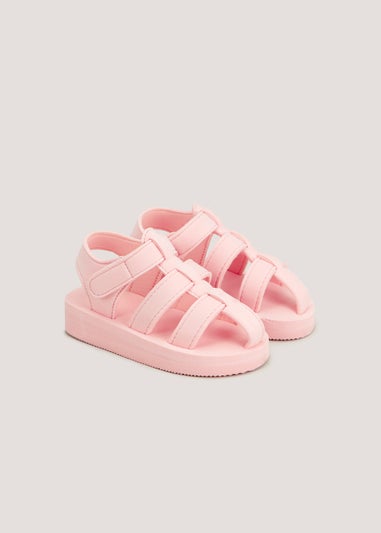 Girls Pink EVA Caged Sandals (Younger 4-12)