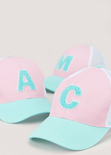 Girls Pink Alphabet Cap (3-6yrs)