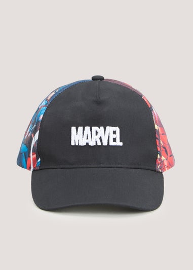 Boys Black Marvel Avengers Cap (3-10yrs)