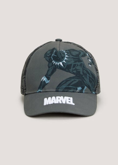 Kids Black Marvel Black Panther Cap (3-10yrs)