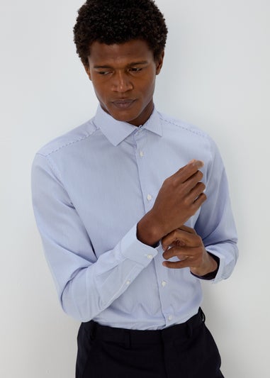 Taylor & Wright Blue Stripe Slim Fit Shirt