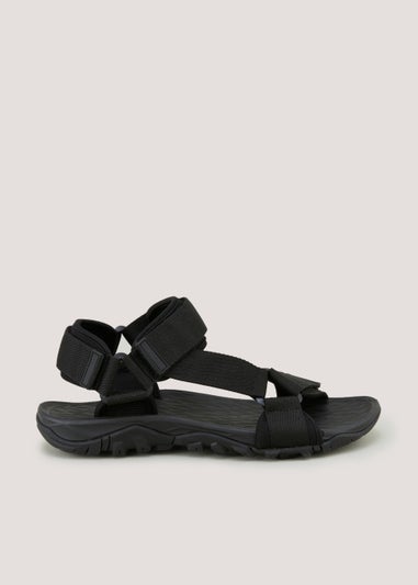 Black Trek Sports Sandals Matalan