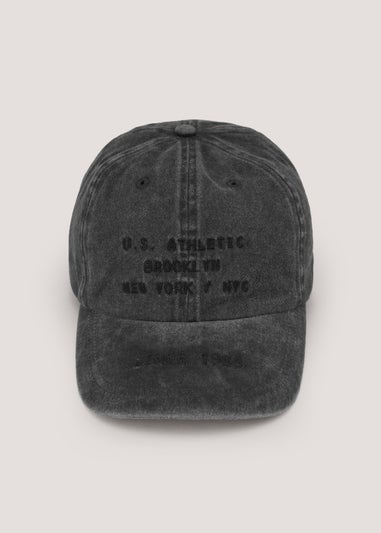 US Athletic Grey Acid Wash Cap