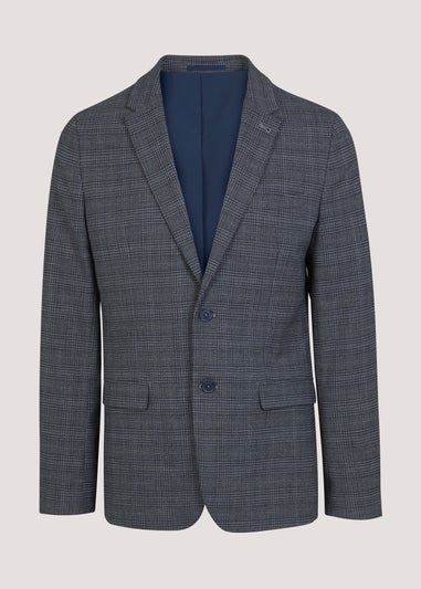 Taylor & Wright Wilson Navy Check Suit Jacket