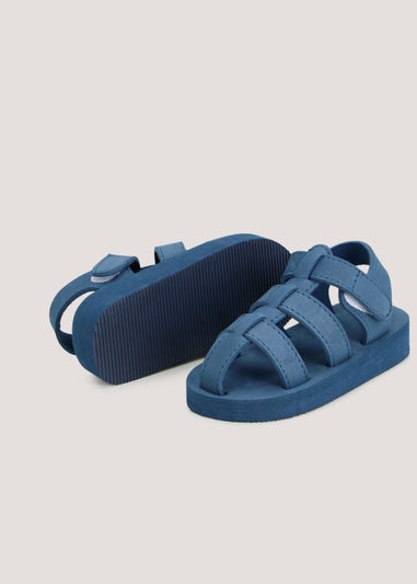 Boys Navy EVA Caged Sandals (Younger 4-12)