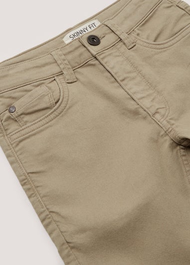 Boys Beige Skinny Fit Jeans (4-13yrs)