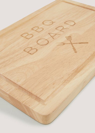 BBQ Wooden Serving Board (30cm x 20cm x 2cm)