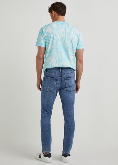 Mid Wash Ultra Comfort Skinny Fit Jeans