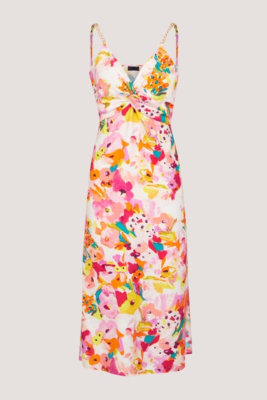 Be Beau Multicoloured Floral Metal Trim Cami Dress