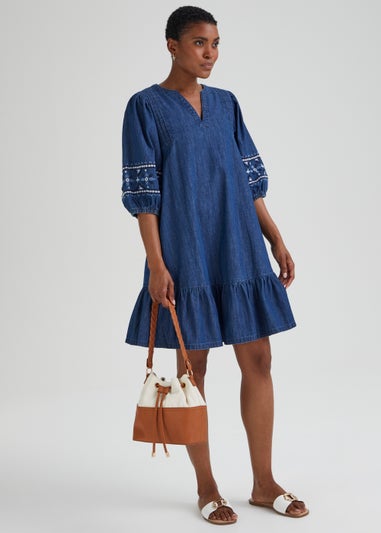 Colour Block Bucket Bag