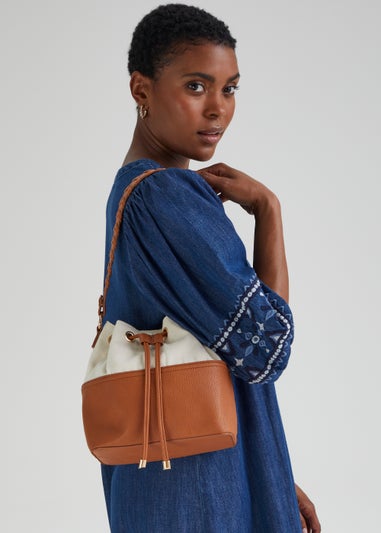 Colour Block Bucket Bag