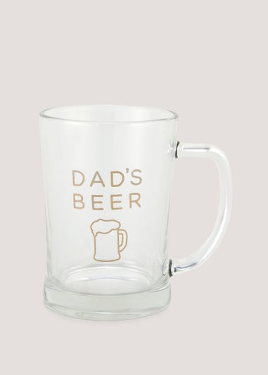 Dad Beer Glass (14cm x 9.5cm x 18.2cm)