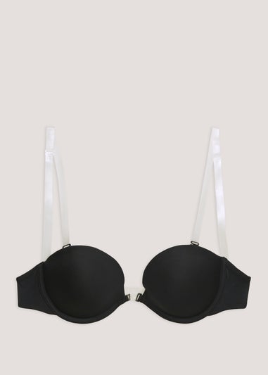 Black Multiway Clear Strap Bra