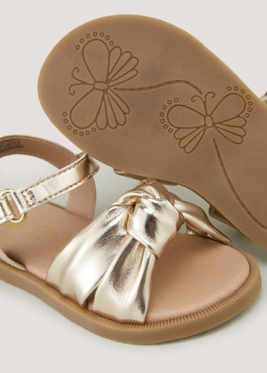 Girls Gold Knot Sandals (Younger 4-12)