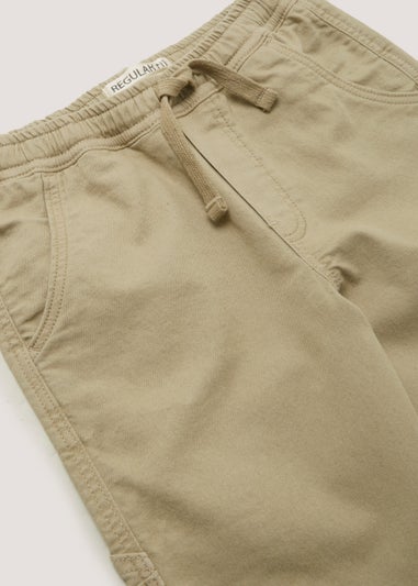Boys Beige Regular Fit Trousers (4-13yrs)