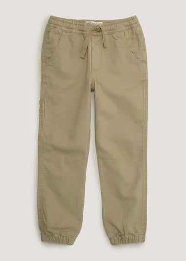 Boys Beige Regular Fit Trousers (4-13yrs)