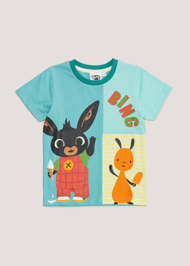 Boys Blue Colour Block Bing Bunny T-Shirt (9mths-5yrs)