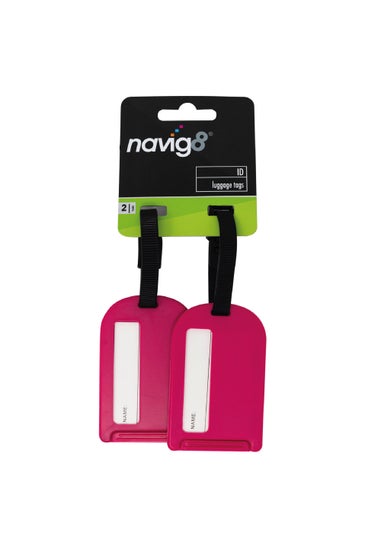 Navig8 Blue ID Luggage Tags (22.5cm x 10cm x 4cm)