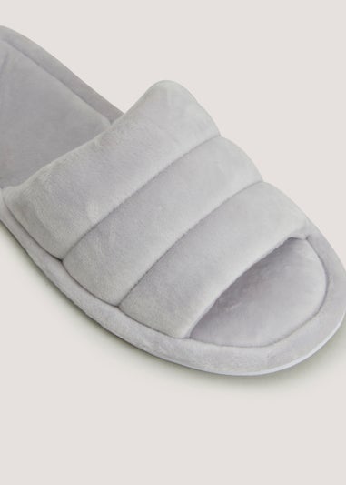 Open toe mule online slippers