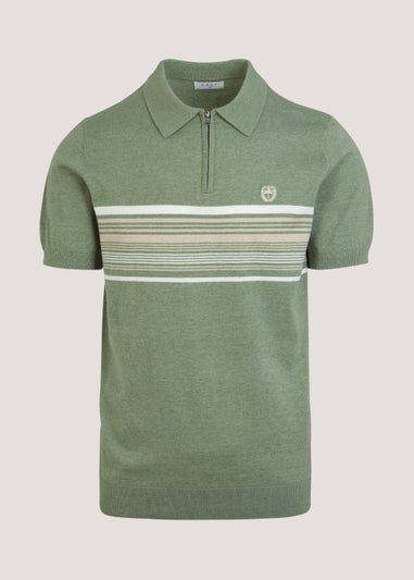 Green Stripe Polo Shirt