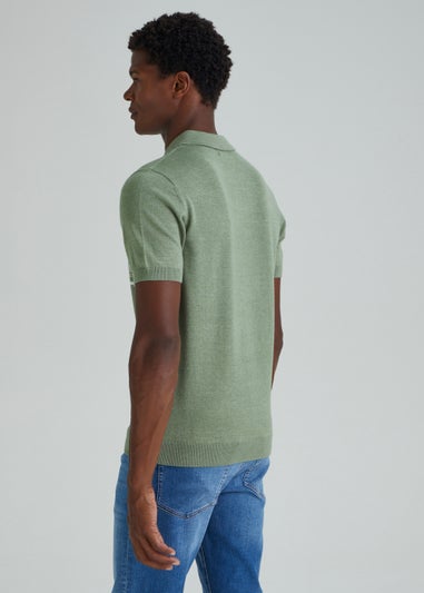 Green Stripe Polo Shirt