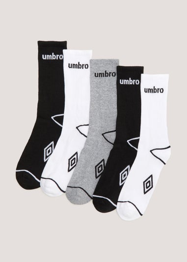 Umbro 5 Pack Multicoloured Sports Socks