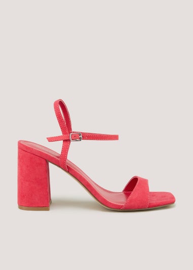 Pink Block Heels