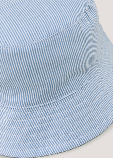 Baby Blue Stripe Bucket Hat (Newborn-24mths)