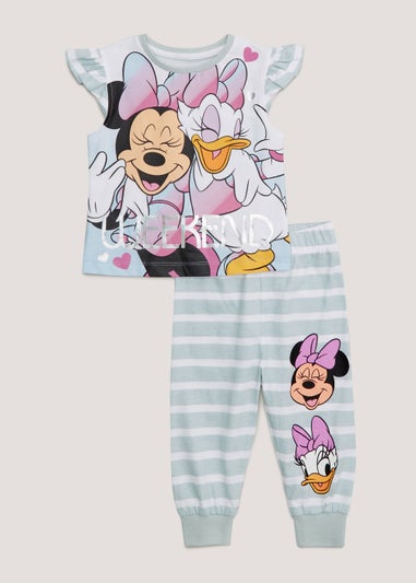 Kids Blue Minnie Mouse & Daisy Duck Pyjama Set (9mths-6yrs)