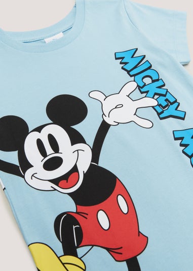 Kids Blue Disney Mickey Mouse T-Shirt (12mths-6yrs)