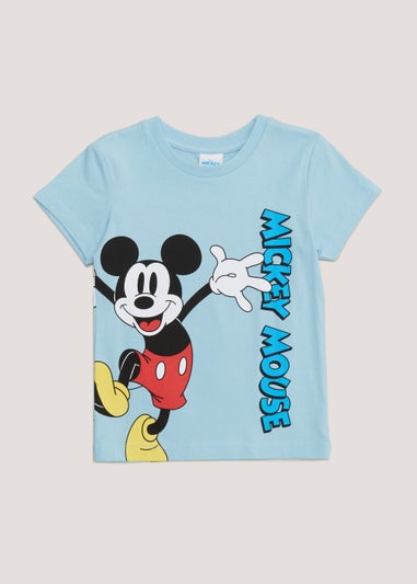 Kids Blue Disney Mickey Mouse T-Shirt (12mths-6yrs)