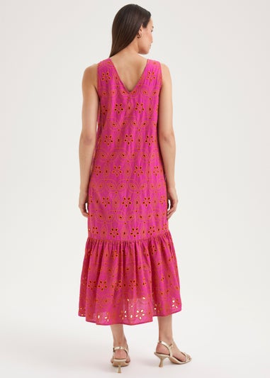 Et Vous Pink Schiffli Dress