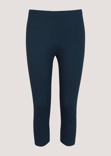 Navy Cropped Leggings