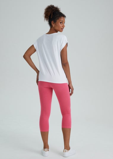 Pink Cropped Leggings