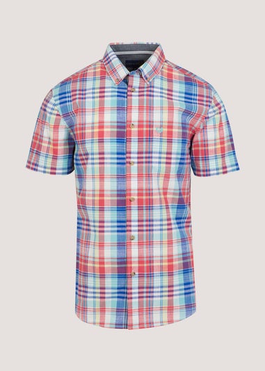 Lincoln Multicoloured Stripe Print Short Sleeve Shirt